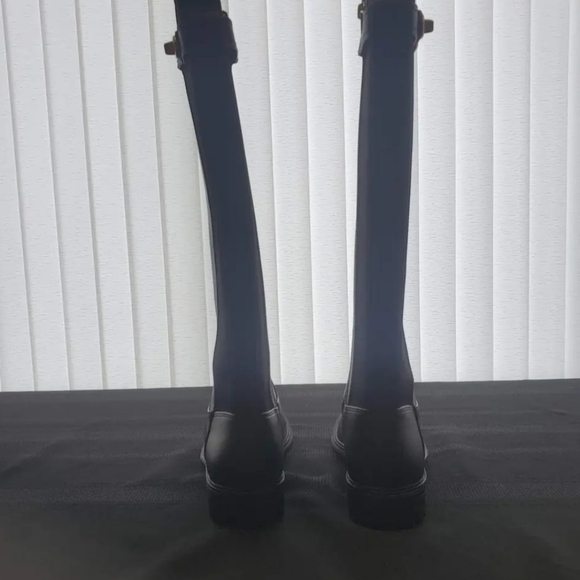 Black Leather Riding Boots - Picture 3 of 6